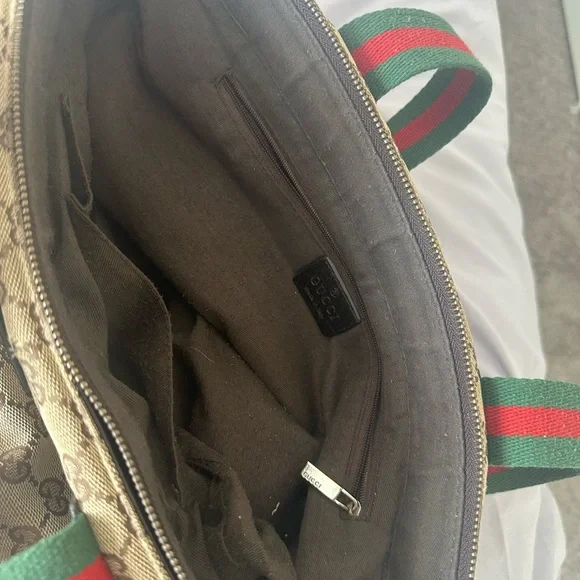Gucci Sylvie Web Hobo Shoulder Bag Tote Handbag Laptop Bag